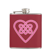 Celtic Heart Vinyl Wrapped Flask Heupfles (Voorkant)