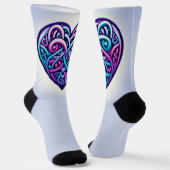 Celtic Heart w / Lichtblauw Sokken (Gebogen)