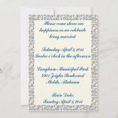 Celtic Heart Wedding Invitation 2 Kaart (Achterkant)