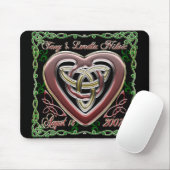 Celtic Heart Wedding/Jubileum Design Mousepad Muismat (Met muis)