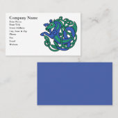 Celtic Hippocampus Zee-paard Visitekaartje (Voorkant / Achterkant)