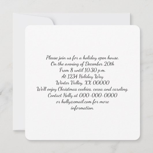 Celtic Holly Wreath Pattern kerst Kaart (Achterkant)