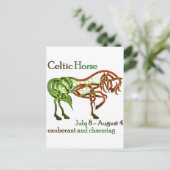 Celtic Horse Briefkaart (Staand voorkant)