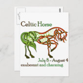 Celtic Horse Briefkaart (Voorkant / Achterkant)