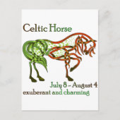 Celtic Horse Briefkaart (Voorkant)
