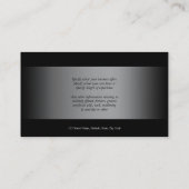 Celtic horse marketing black Silver Visitekaartje (Achterkant)