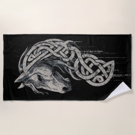 Celtic Horse Viking Knot Strandlaken