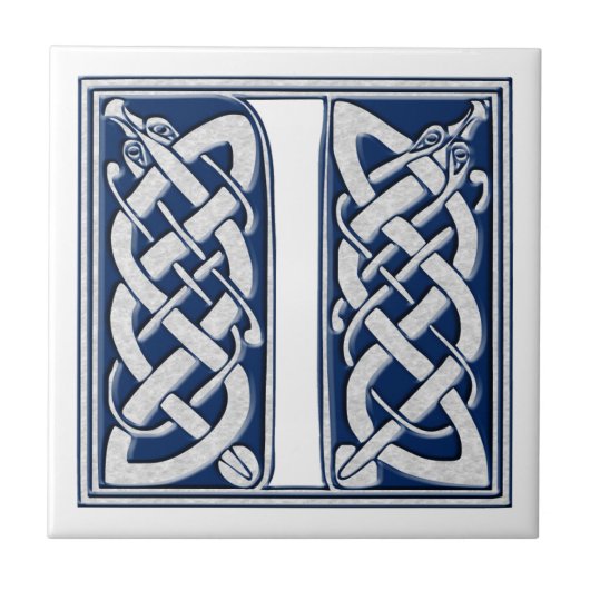 Celtic I monogram Tegeltje (Voorkant)