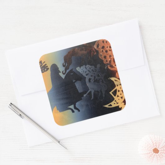 Celtic Image Vierkante Sticker (Envelop)