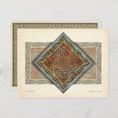 Celtic Interlace Panel Briefkaart (Voorkant / Achterkant)