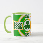 Celtic Irish Flag Design Twee Tone mok (Links)