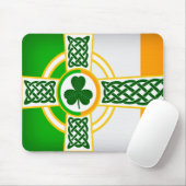 Celtic Irish Flag Design voor Muismat (Met muis)