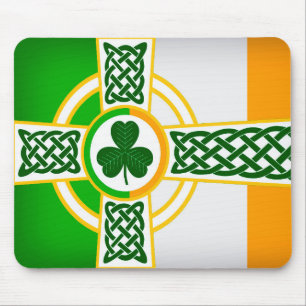 Celtic Irish Flag Design voor Muismat
