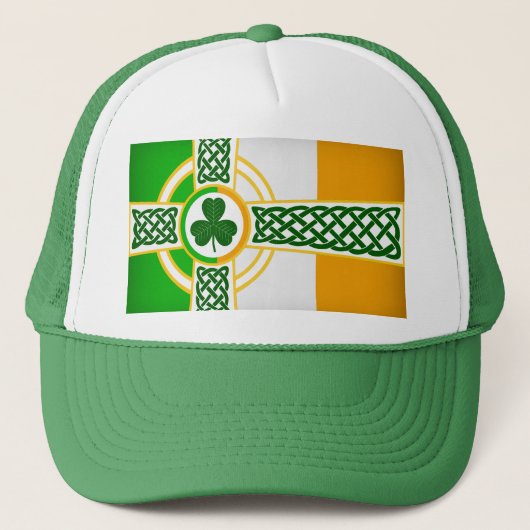 Celtic Irish Flag Design voor Pet (Voorkant)
