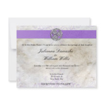Celtic Irish Gaelic Triskelion Wedding Invite