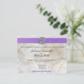 Celtic Irish Gaelic Triskelion Wedding Invite Kaart (Staand voorkant)