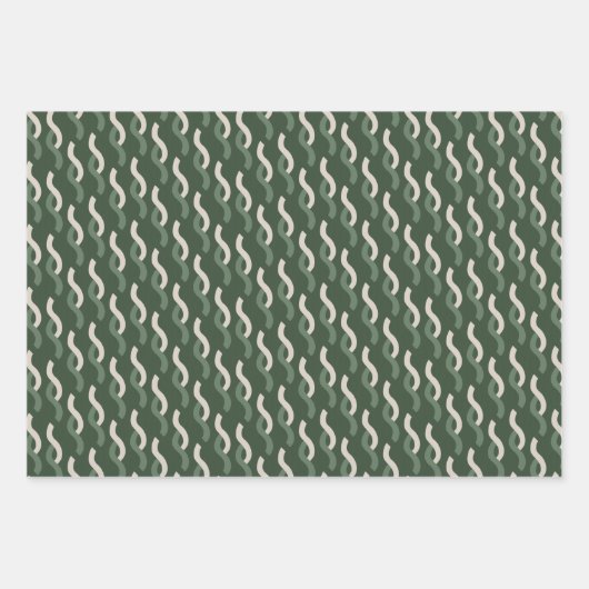 Celtic IRISH knot green brown beige Inpakpapier Vel (Voorkant 2)