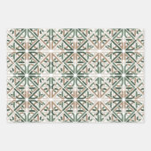 Celtic IRISH knot green brown beige Inpakpapier Vel (Voorkant)