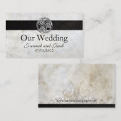 Celtic Irish Knot Wedding Website Kaart (Voorkant / Achterkant)