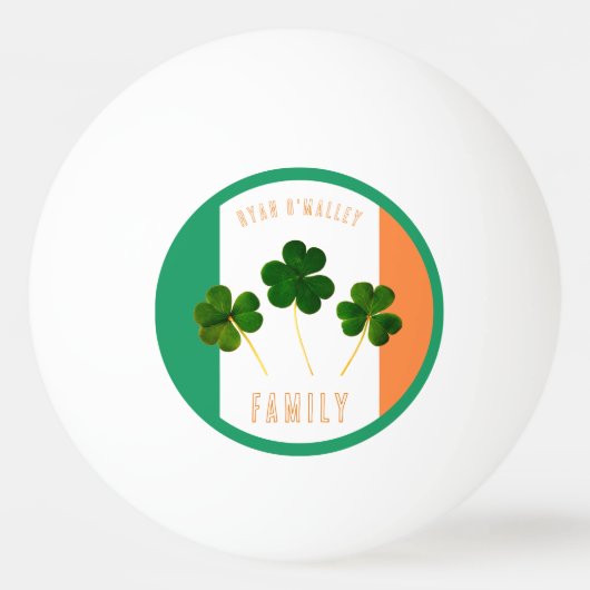 Celtic Irish Pride & Fun Pingpongbal (Voorkant)
