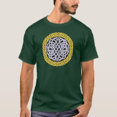 Celtic/Irish/Scottish/Viking braided knot, groen T-shirt (Voorkant)