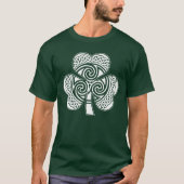 Celtic Irish Shamrock Lucky Design Ireland Eire T-shirt (Voorkant)