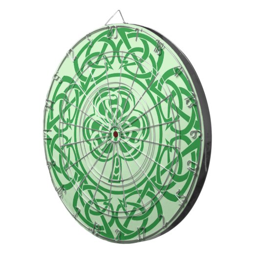 Celtic Irish Shamrock Shield Traditional Irish Dartbord (Voorkant Rechts)