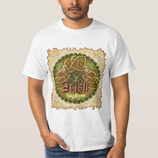 Celtic Irish Shamrock T-shirts op maat (Voorkant)