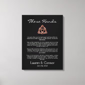 Celtic Irish Wedding Vows Handfasting Ceremony Canvas Afdruk (Voorkant)