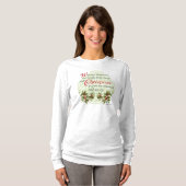 Celtic Ivy Holly kerst T-shirt (Voorkant volledig)