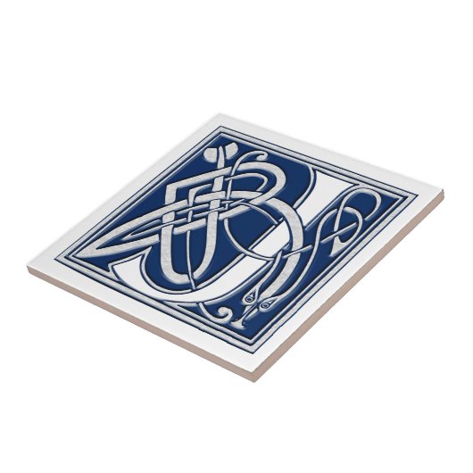 Celtic J Monogram Tegeltje (Zijkant)