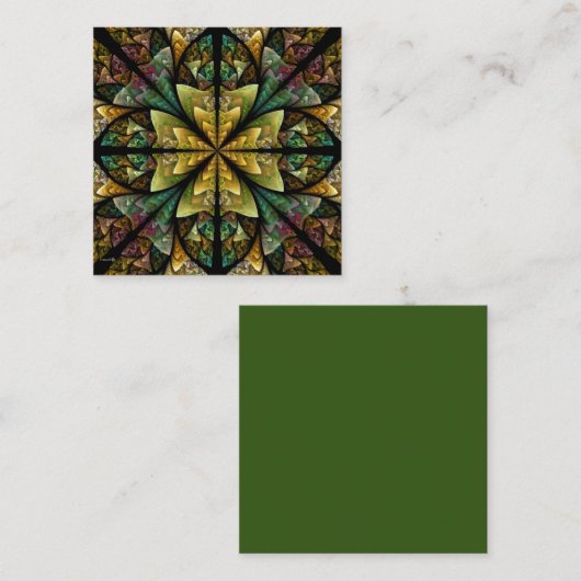 Celtic Journey abstract Vierkante Visitekaartje (Voorkant / Achterkant)