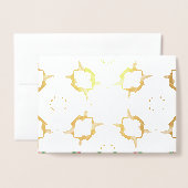 Celtic KerstHolly Wreath Pattern - Gepersonaliseer Folie Kaarten (Voorkant met envelop)