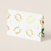 Celtic KerstHolly Wreath Pattern - Gepersonaliseer Folie Kaarten (Voorkant)