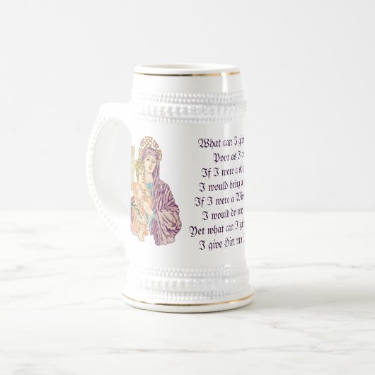 Celtic Kerstmis Madonna Bierpul (Voorkant links)