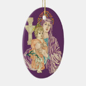 Celtic Kerstmis Madonna Keramisch Ornament (Rechts)