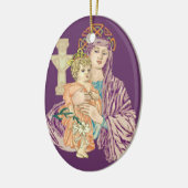 Celtic Kerstmis Madonna Keramisch Ornament (Links)