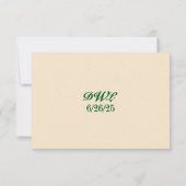 Celtic Kiss QR Code Huwelijks RSVP Kaart (Achterkant)