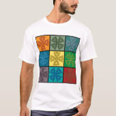 Celtic Knoopkruis Patroon Pop Art T-shirt (Voorkant)