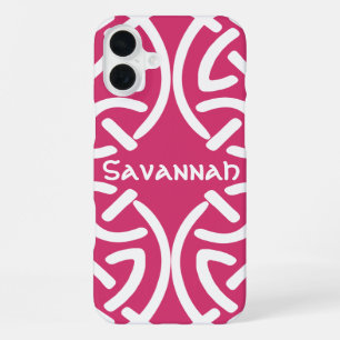 Celtic knooppatroon elke kleur gepersonaliseerde i iPhone 16 plus hoesje