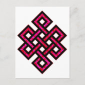Celtic Knot 10 Red Briefkaart (Voorkant)
