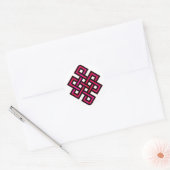 Celtic Knot 10 Red Ronde Sticker (Envelop)