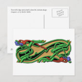 Celtic Knot 2 dogs - kleuren Briefkaart (Voorkant / Achterkant)