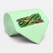 Celtic Knot 2 dogs - kleuren Stropdas (Opgerold)