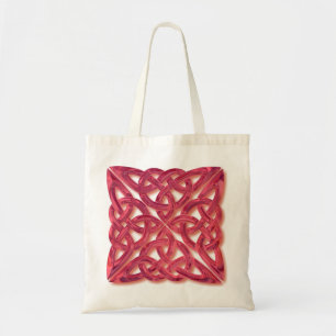 Celtic Knot 4-vierkant glas Tote Bag