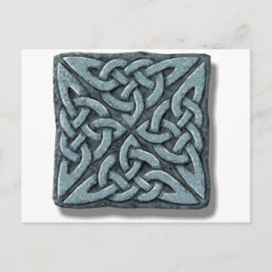 Celtic Knot 4-vierkante steen Briefkaart