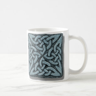 Celtic Knot 4-vierkante steen Koffiemok