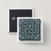 Celtic Knot 4-vierkante steen Vierkante Button 5,1 Cm (Voorkant /achterkant)