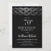 Celtic Knot 70ste verjaardagsfeestje Kaart (Voorkant)
