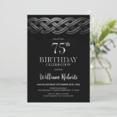 Celtic Knot 75e verluisterfeest Kaart (Staand voorkant)